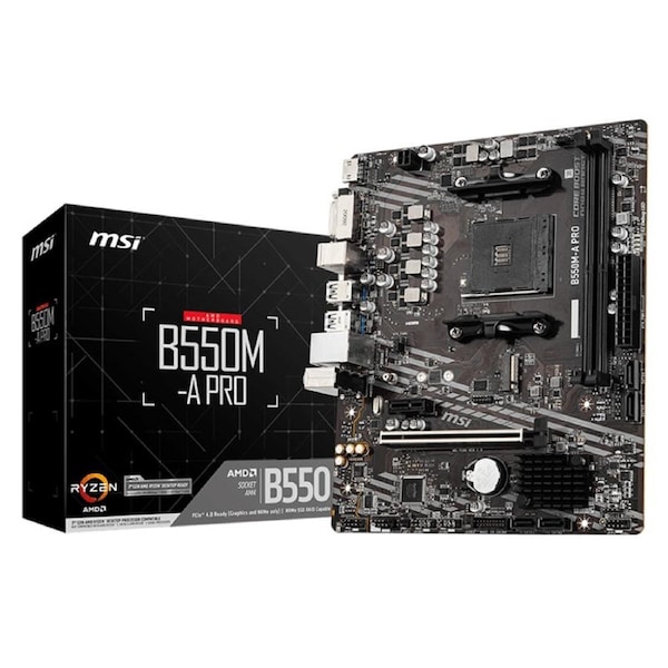 MSI B550M-A PRO AM4 mATX Motherboard (B550M-A PRO)