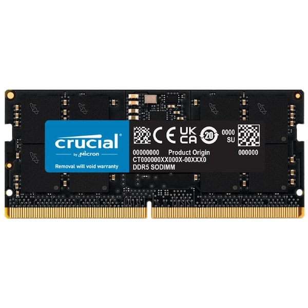 Crucial 16GB (1x16GB) CT16G48C40S5 4800Mhz SODIMM DDR5 RAM