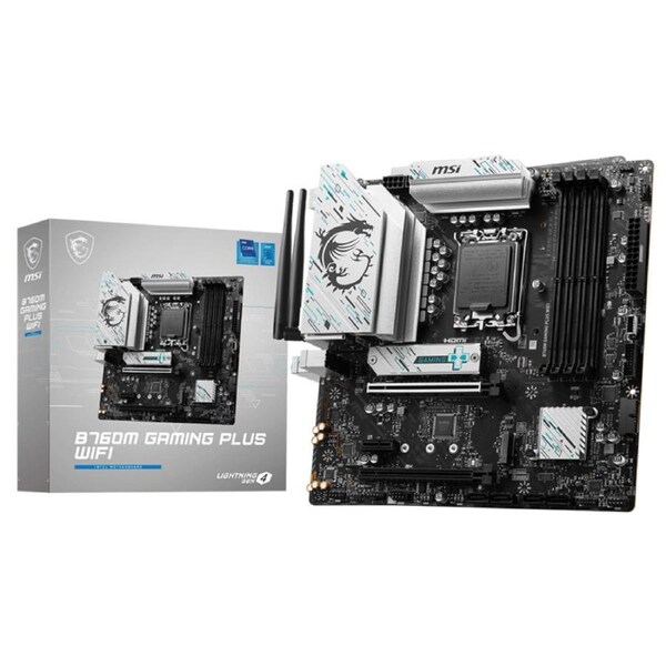 MSI B760M Gaming Plus WiFi LGA 1700 mATX Motherboard (B760M GAMING PLUS WIFI)