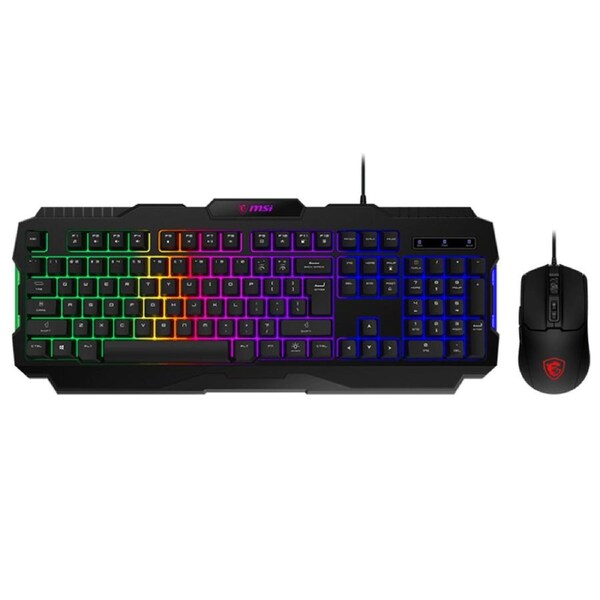MSI Forge GK100 RGB Wired Gaming Keyboard and Mouse Combo - Black (FORGE GK100 COMBO)