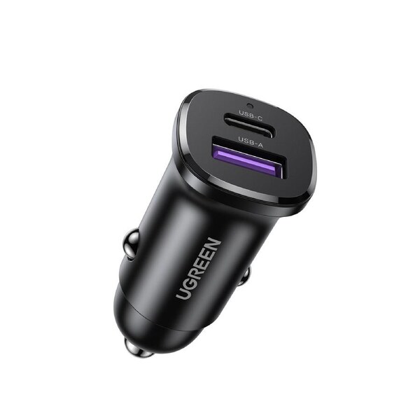 UGREEN 30W 2-Port Fast Car Charger