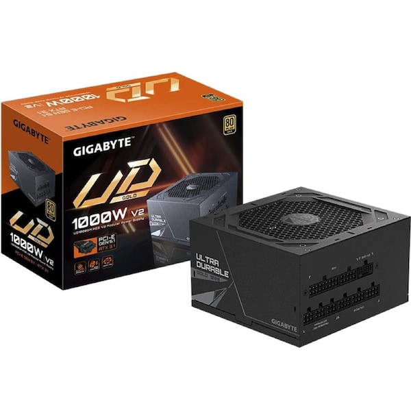 Gigabyte 1000W 80+ Gold Fully Modular PCIe 5.1 ATX 12V v3.1 Power Supply (GP-UD1000GM PG5 V2)