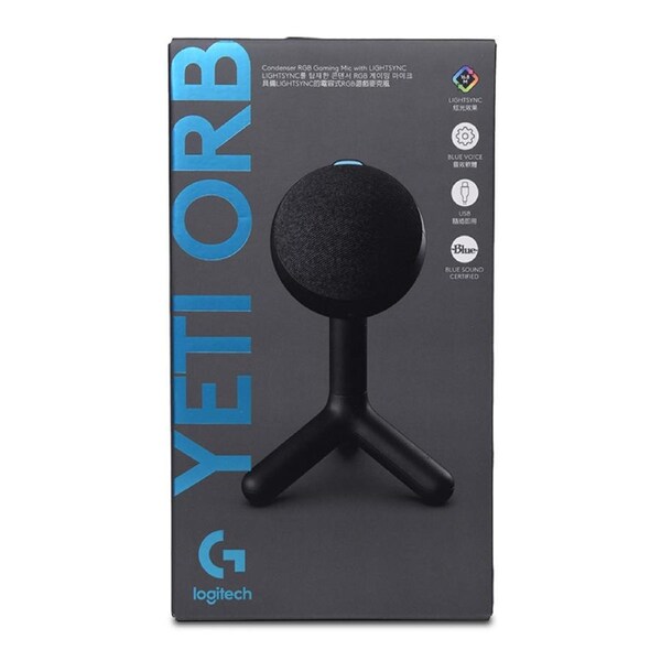 Logitech G Yeti Orb RGB Condenser Desktop Gaming Microphone (988-000553)