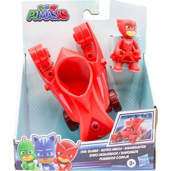 PJ Masks Hero Vehicle Owl Glider Car/Action Figure Toy Red Kids/Children 3y+