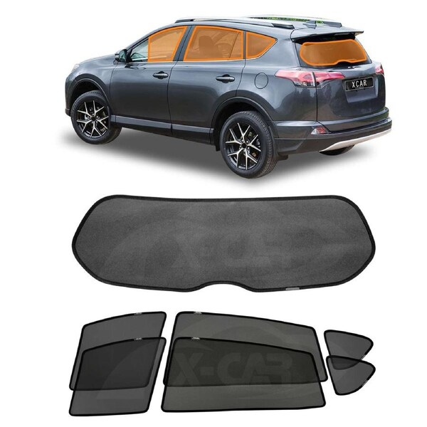 Window Sun Shades for Toyota Rav4 Rav 4 2013-2018 Car Custom Rear Windscreen Shade Sun Blind Mesh