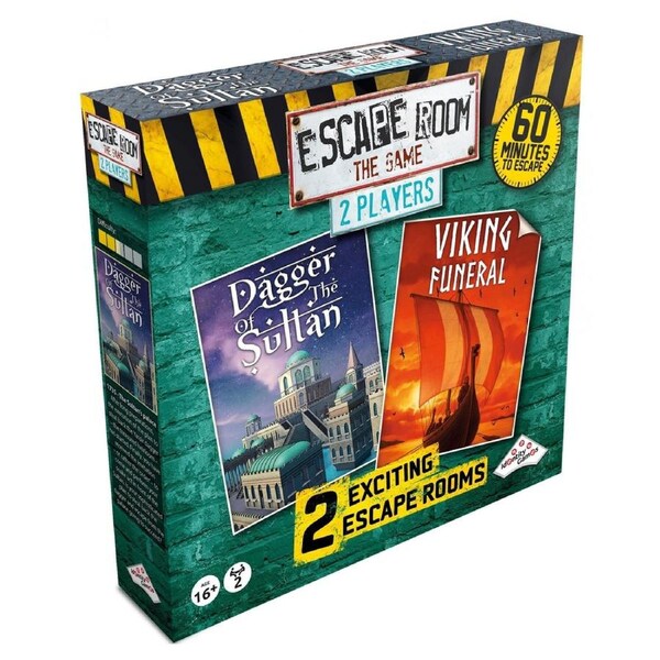 Escape Room The Game 2 Players: Dagger Of The Sultan and Viking Funeral Board Game