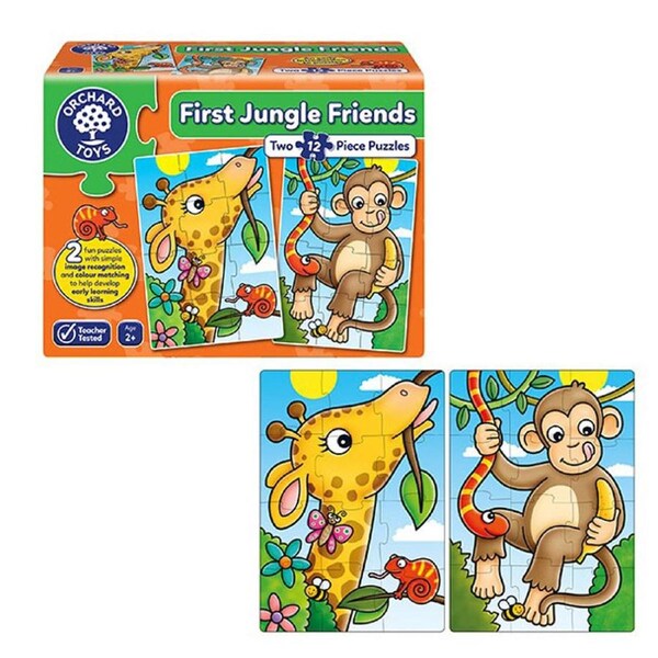 Orchard Toys First Jungle Friends 2 x 12 Piece Jigsaw Puzzle