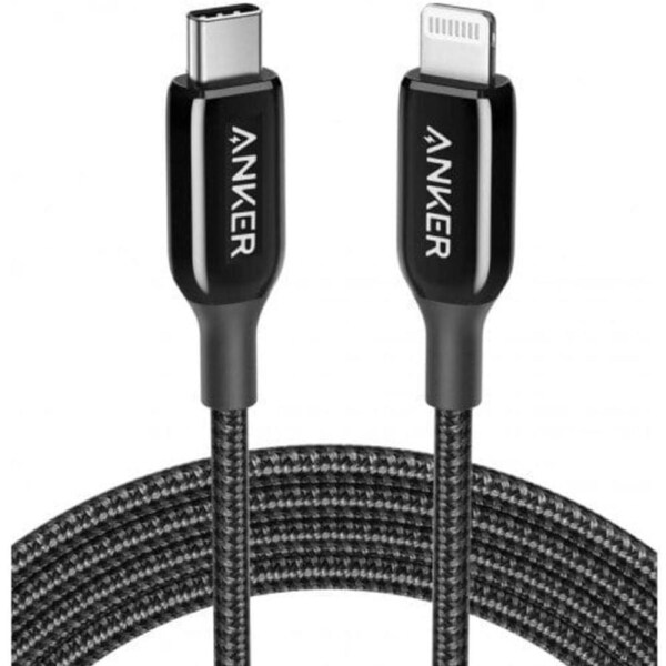 Anker PowerLine+ III USB-C to Lightning Cable 6ft Black [A8843011]