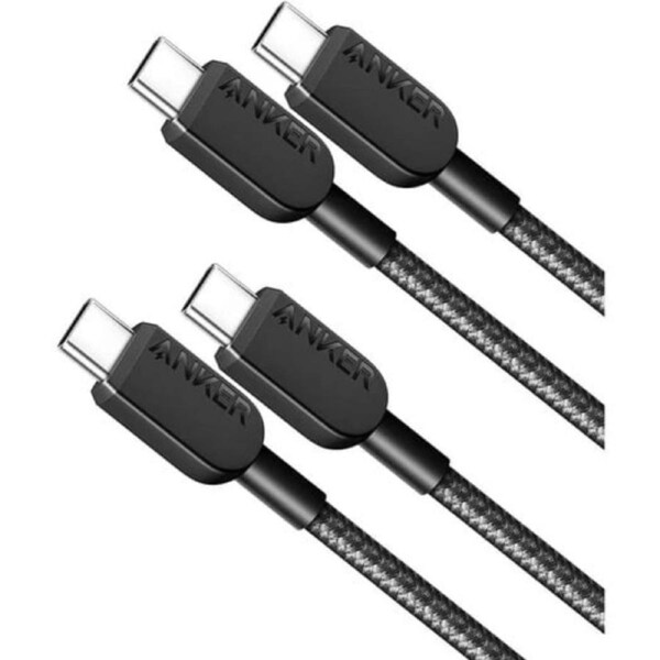 Anker 310 USB-C to USB-C Cable 6ft Braided 2 Pack [B81E6011]