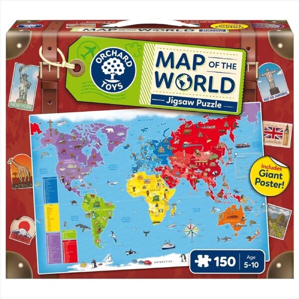 Orchard Map Of The World 150 Piece Jigsaw Puzzle