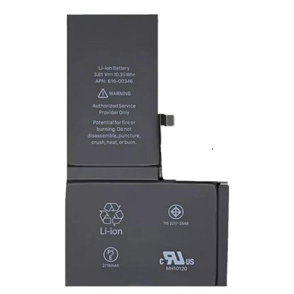 Buckko For iPhone X 2716mAh Replacement Battery with Adhesive Strips