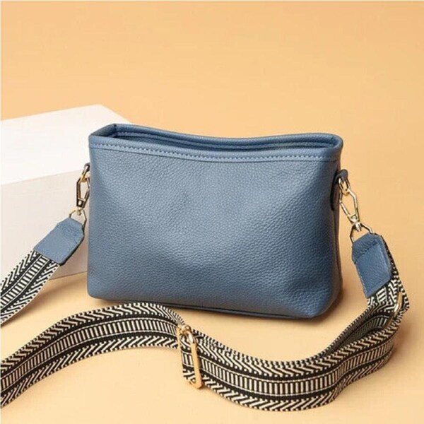 Leather Bags for Women Purse Handbag Small Crossbody Bag Tote Bag Shoulder Blue
