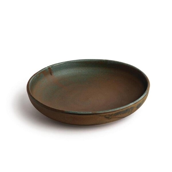 Olympia Canvas Coupe Bowl Glazed Edge Green Verdigris - 230mm (Box 6)
