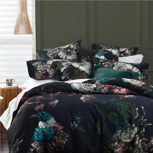 MM Linen Tui Blossom Quilt Cover Set Cotton w/Pillowcase Queen Bed