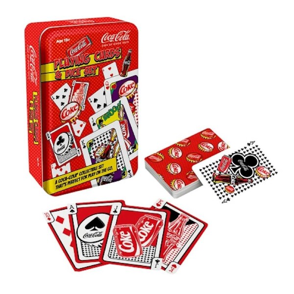 Coca-Cola Playing Cards & Dice Tin Set