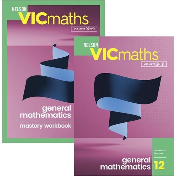 Nelson VicMaths 12 GENERAL SB WB Value Pack with Nelson MindTap 15 Months