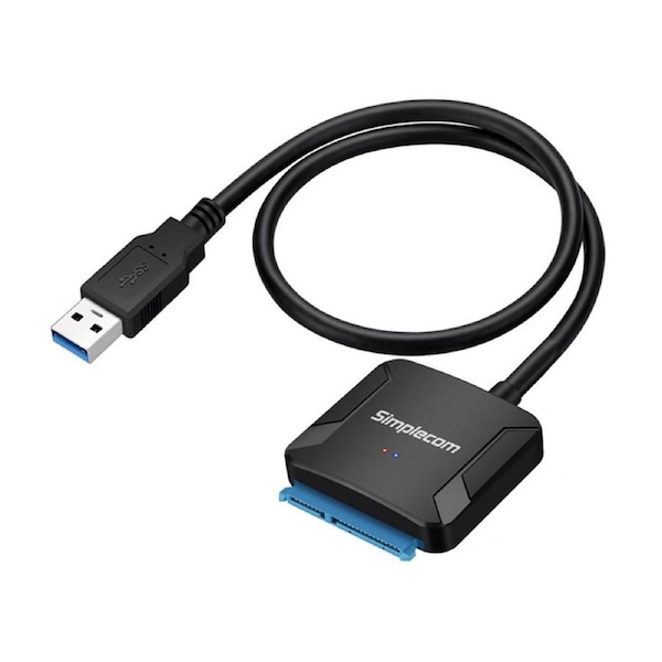Simplecom USB 3.0 to SATA Adapter Cable Converter for 2.5in and 3.5in HDD SSD with Power Supply (SA236)