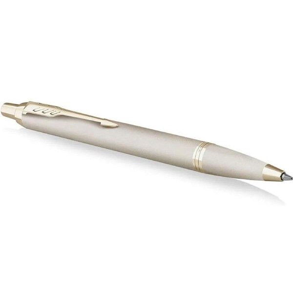 Parker IM Ballpoint Pen Champagne Gold Trim Gift Box Set