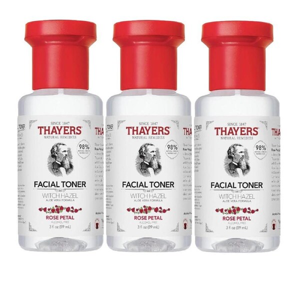 3x Thayers Rose Petal Alcohol Free Toner 89ml