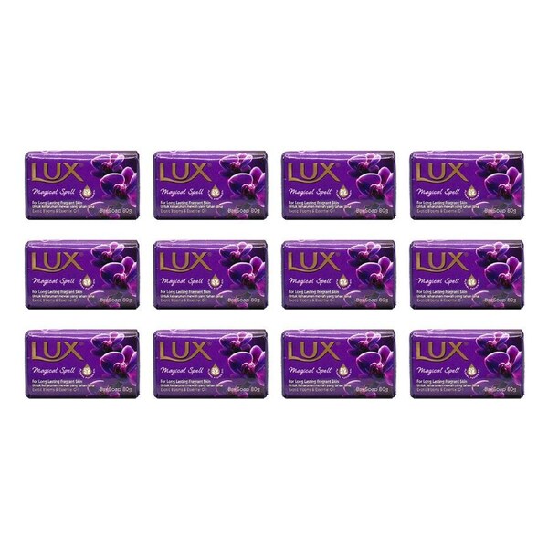 12x Lux 80g Bar Soap Exotic Blooms & Essential Oil Bath Body Wash Magical Spell