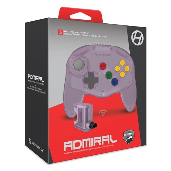 Hyperkin Admiral Premium BT Controller for N64 (Amethyst Purple)