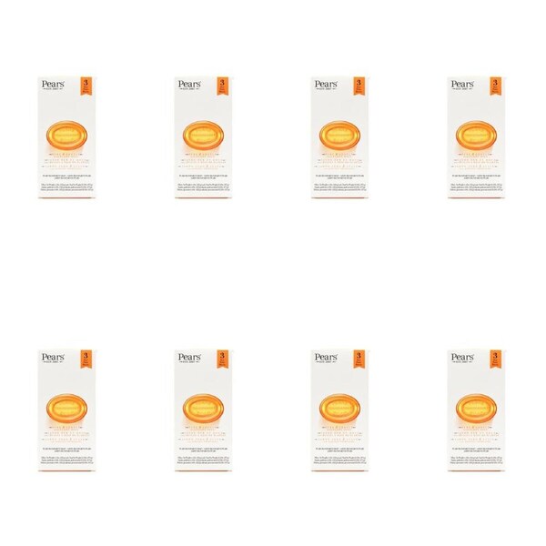 24pc Pears Pure & Gentle 125g Transparent Bar Soap w/ Plant Oils Cleanser