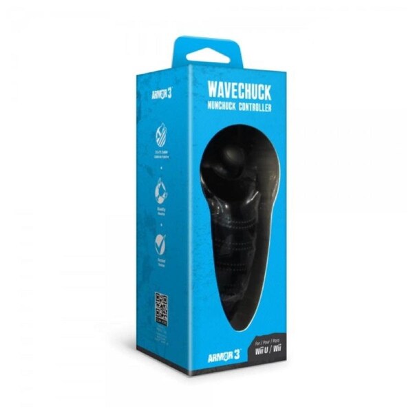 Armour3 Wii WaveChuck Nunchuck Controller (Black)