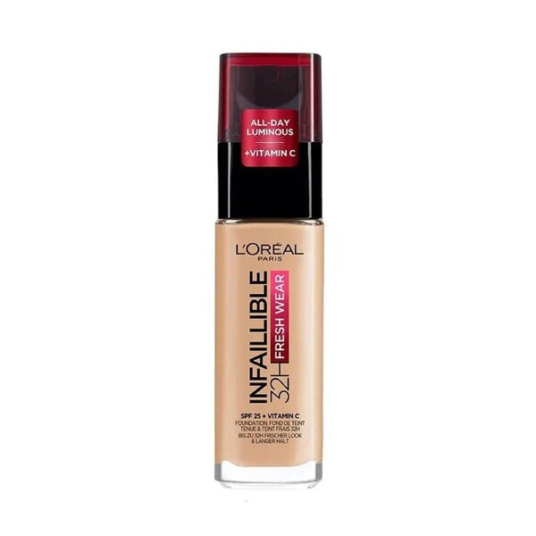 L'Oreal Paris Infallible 32H Fresh Wear Foundation SPF 25 30ml 120 Golden Vanilla