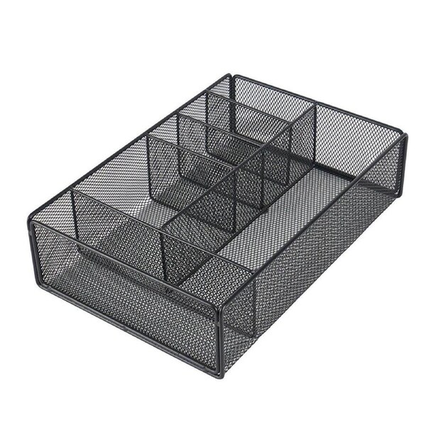 Creative Metal Hollow Pen Holder Desktop Organizer Student Pen Storage Basket