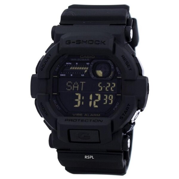 Casio G-SHOCK Digital Vibe Alert Flash Alert Stopwatch GD-350-1B 200M Mens Watch