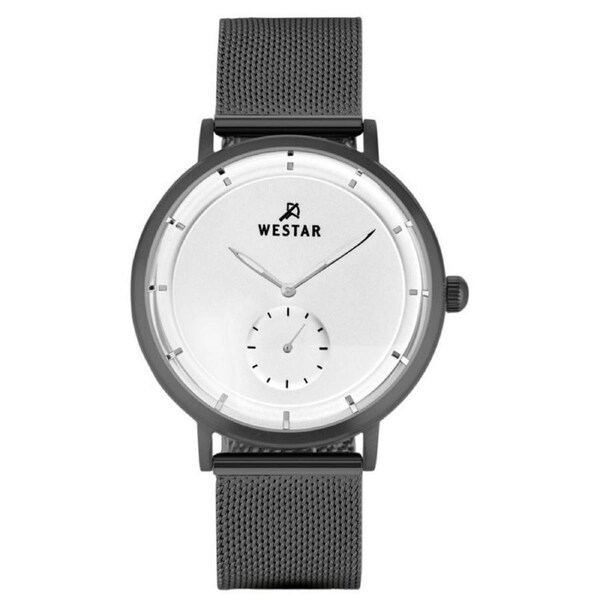 Westar Profile Stainless Steel White Dial Quartz 50247GGN107 Men's Watch