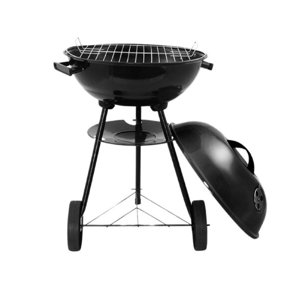 Portable Weber Style Steel BBQ Kettle Charcoal Camping Grill Smoker 50x44x72cm