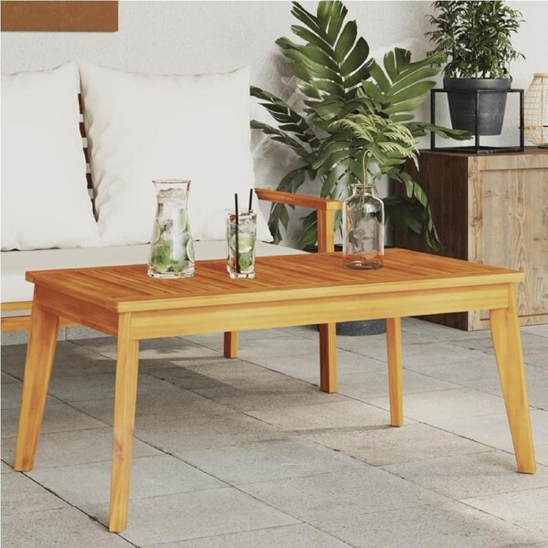 Garden Dining Table 100x55x45 cm Solid Wood Acacia vidaXL