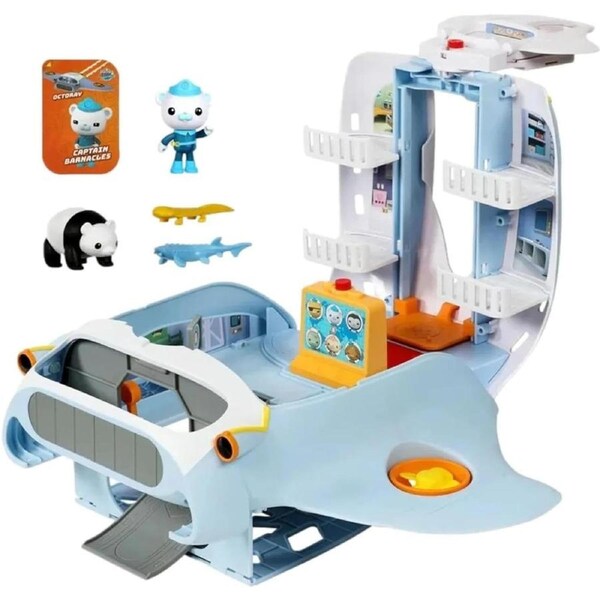 Octonauts Octoray Transforming Playset 25+ Lights Sounds 7-Piece Set Multicolor