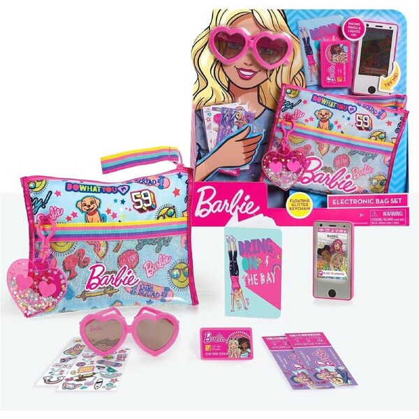 Barbie Electronic Purse Set 10-Pieces Pretend Play Accessories