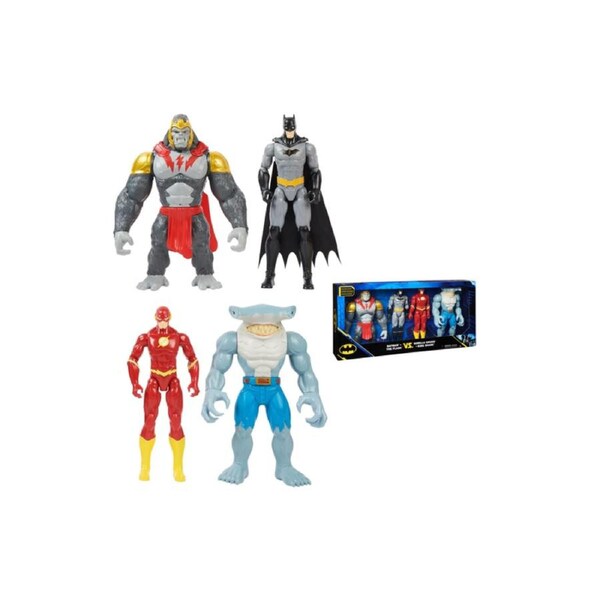 DC Comics 12-Inch Figure 4-Pack Action Figures Set batman gorilla flash ?3+