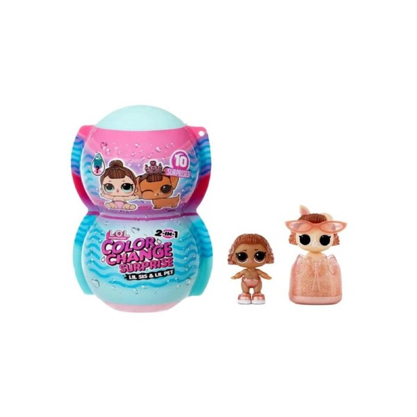 L.O.L. Surprise 2-in-1 Me & My Lil Sis Pet Colour Change Doll Set Collectible Ages 4+