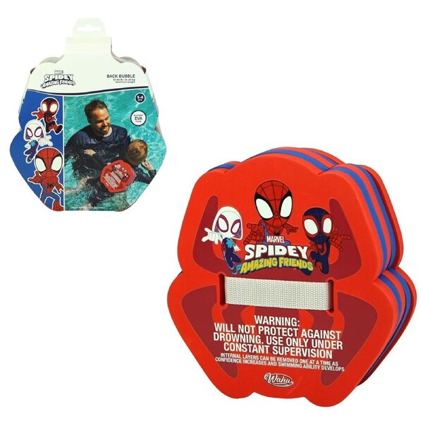 Wahu Spidey & Friends Back Bubble Dual Safety Clip Adjustable Fit Swimming Aid