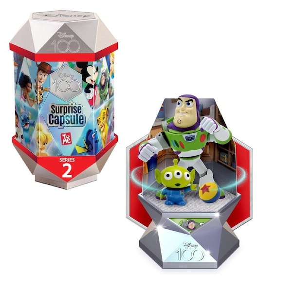 Disney 100 Surprise Capsule Series 2 Collectible Buzz Lightyear Woody Mickey