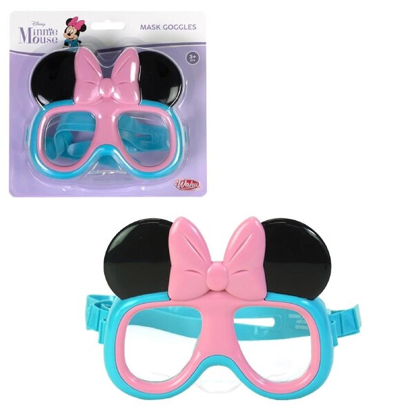 Wahu Minnie Mouse Adjustable Swim Goggles for Kids 4+ Pool Water Play