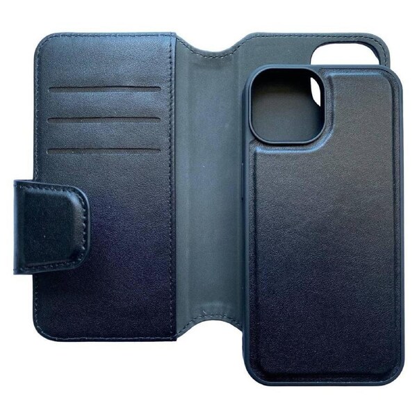 Mobling Leather Magnetic Magsafe Wallet (Suits iPhone 14 Pro Max) - Black