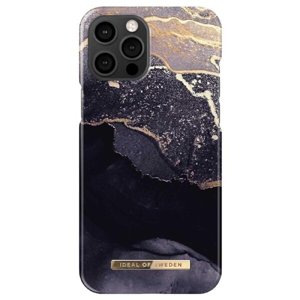 Ideal Of Sweden Fashion Case (Suits iPhone 13 Pro Max) - Golden Twilight Marble