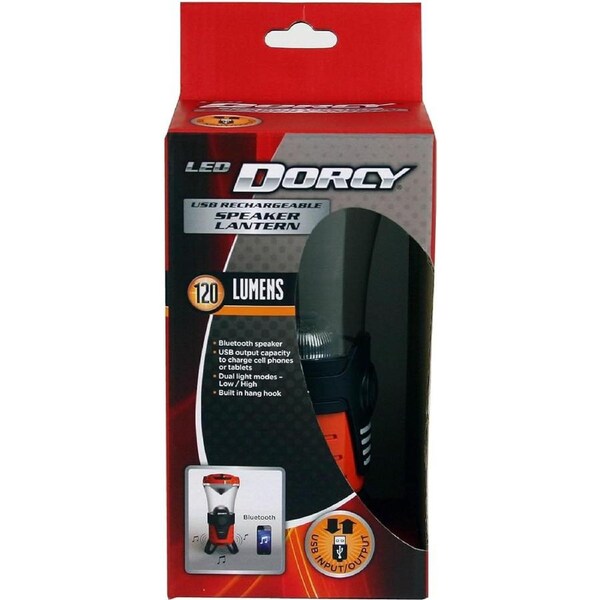 Dorcy Led Usb Rechargeable Lantern With Speaker