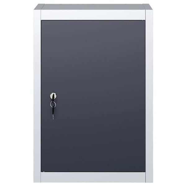 Metal Tool Storage Cabinet Lockable Workshop Wall Mount Organiser 40x19x60cm