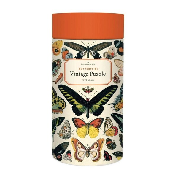 Cavallini Vintage Puzzle Butterflies 1000 Piece