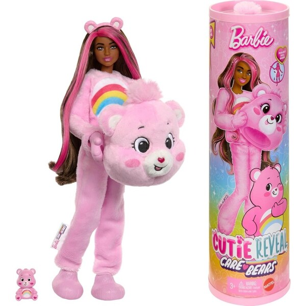 Barbie Cutie Reveal Care Bears Doll Cheer Bear