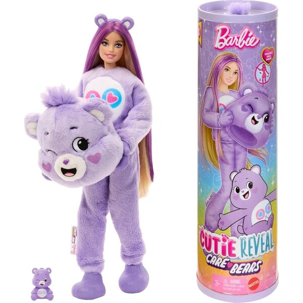 Barbie Cutie Reveal Care Bears Doll Share Bear