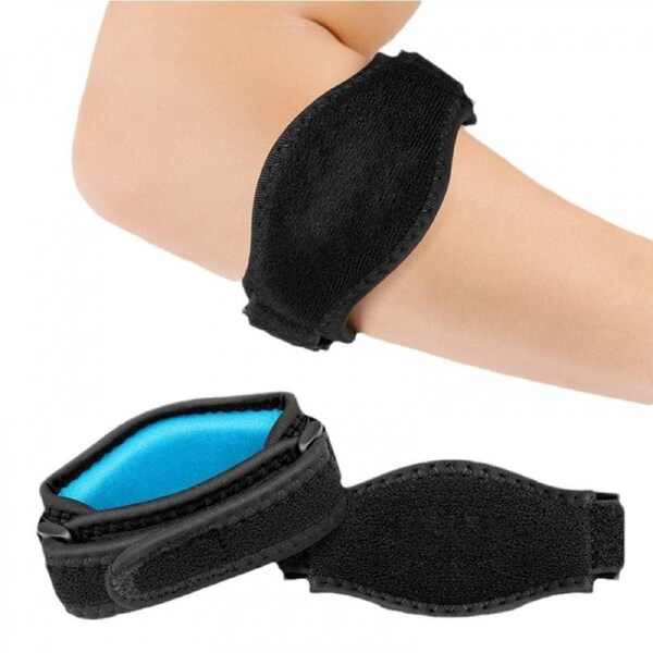 Elbow Brace, 2-Pack Tennis Elbow Brace with Compression Pad for Men & Women, Adjustable Tennis Golfers Elbow Support Arm Band Pain Relief Elbow Wrap