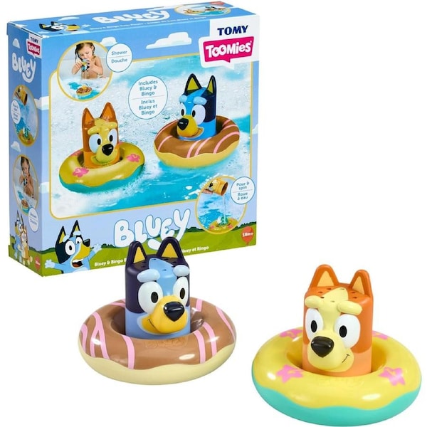 Tomy Toomies Splash and Float Bluey and Bingo 2 Pack