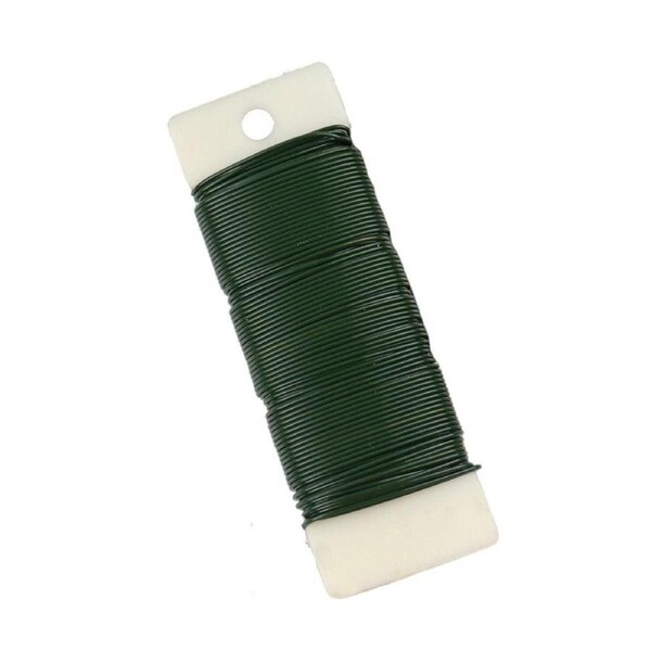 20Rolls Green Galvanized Binding Wire Soft Crafting Wire Christmas Decoration